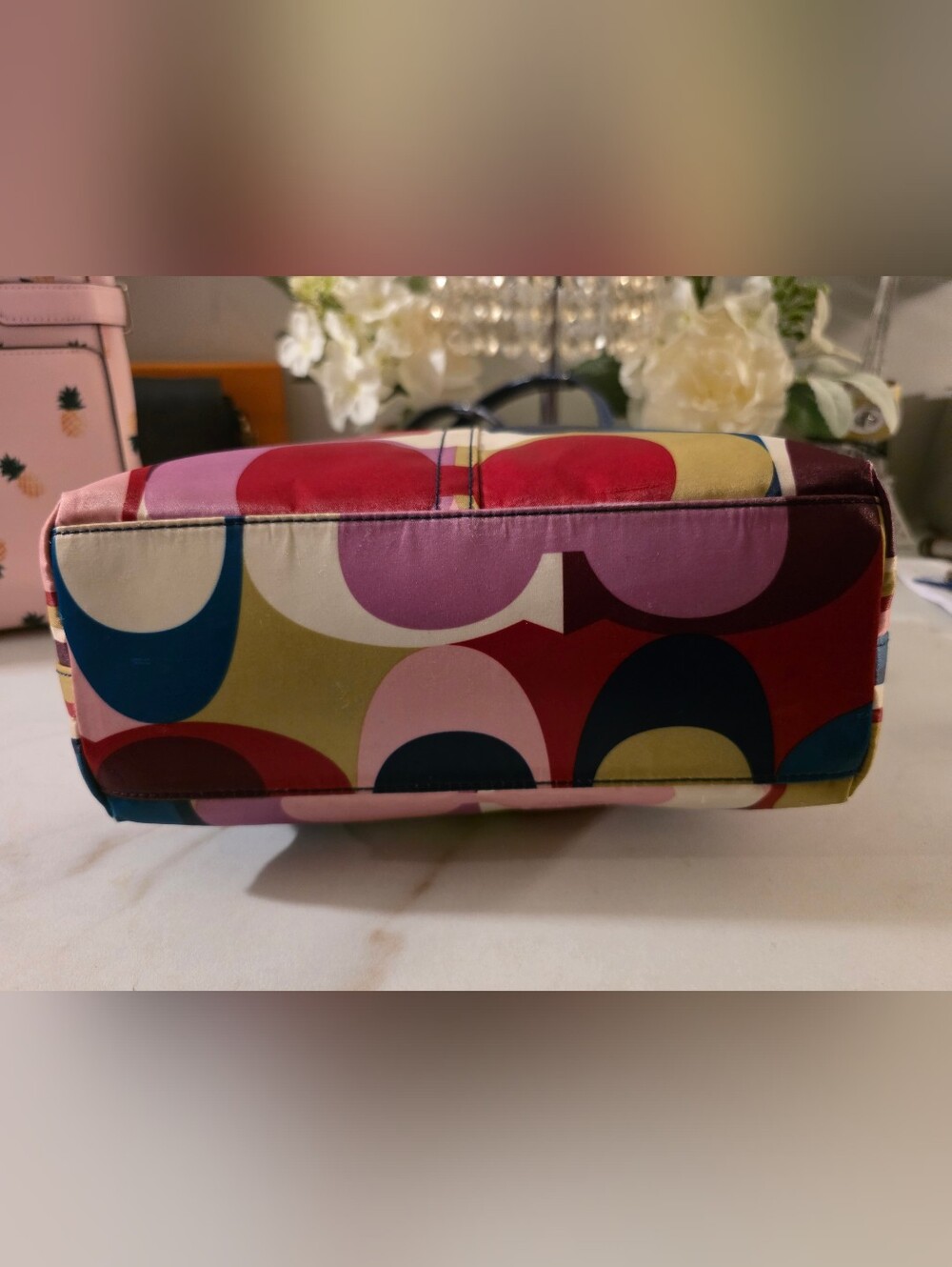 Coach Multicolor Signature Canvas Tote Bag - Picture 4 of 7